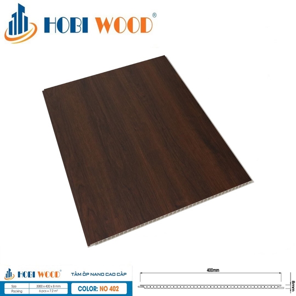 Tấm ốp nano Hobi Wood NO402