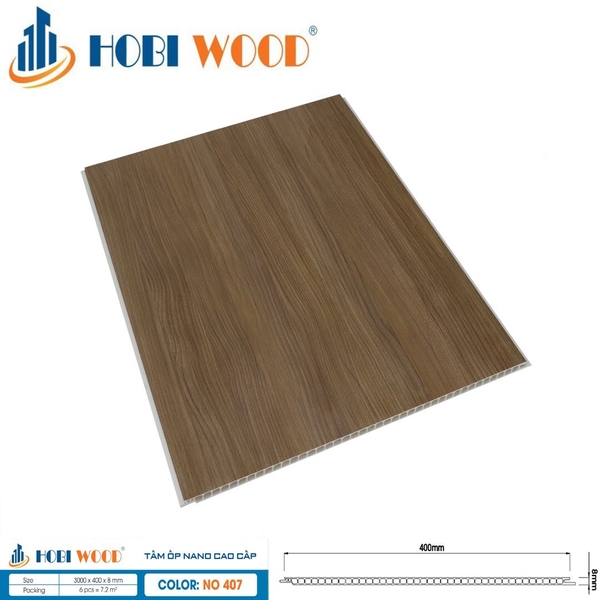 Tấm ốp nano Hobi Wood NO407