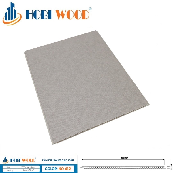 Tấm Ốp Nano HOBI Wood NO-412