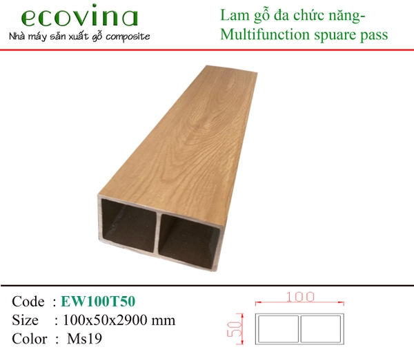 Thanh Lam Đa Năng Ecovina EW100T50 MS19