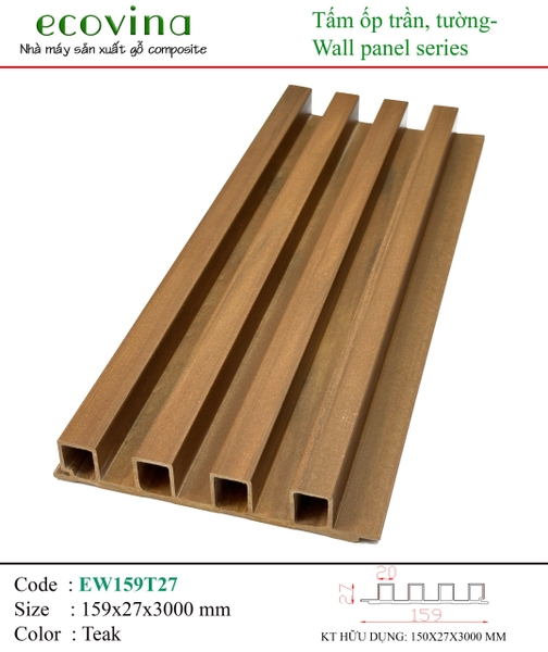 Lam Sóng Ecovina EW159T27 Teak