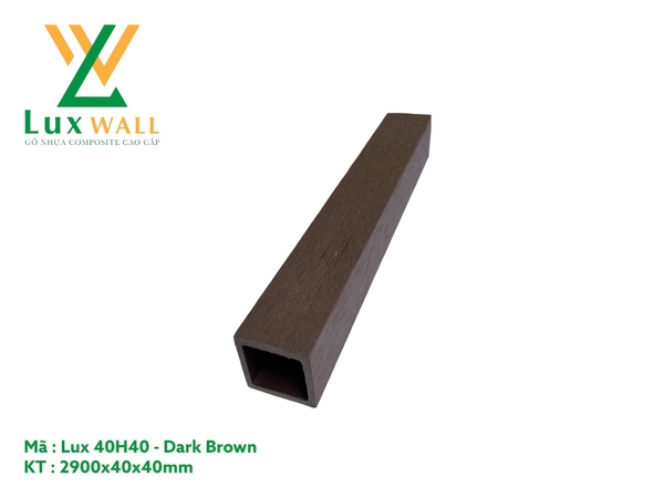 Thanh Lam Hộp Luxwall LUX40H40 Dark Brown