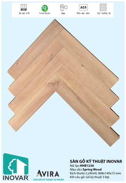 Sàn gỗ kỹ thuật Inovar HHB1238