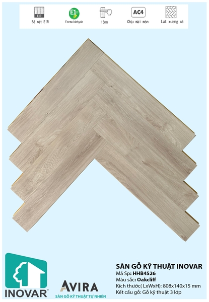 Sàn gỗ kỹ thuật Inovar HHB4526
