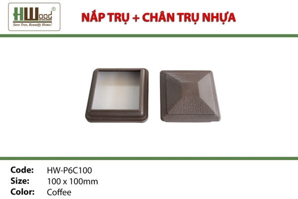 Nắp Trụ HWOOD HWP6C100 Coffee