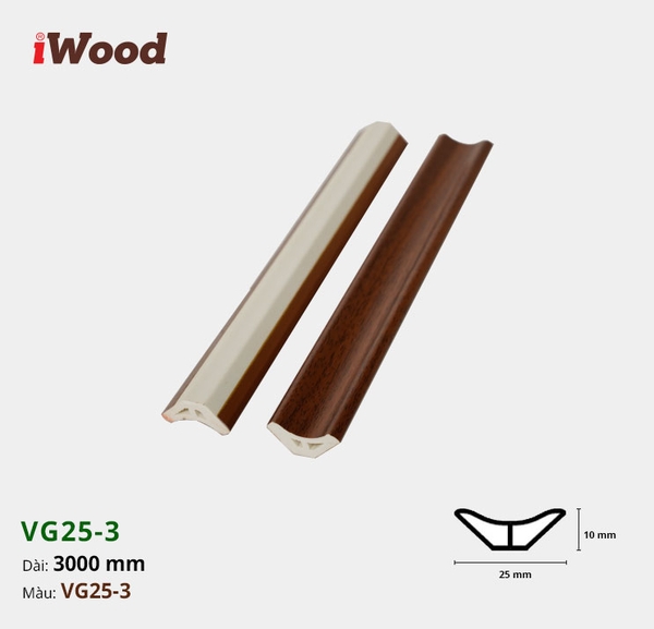 Nẹp âm iWood VG25-3