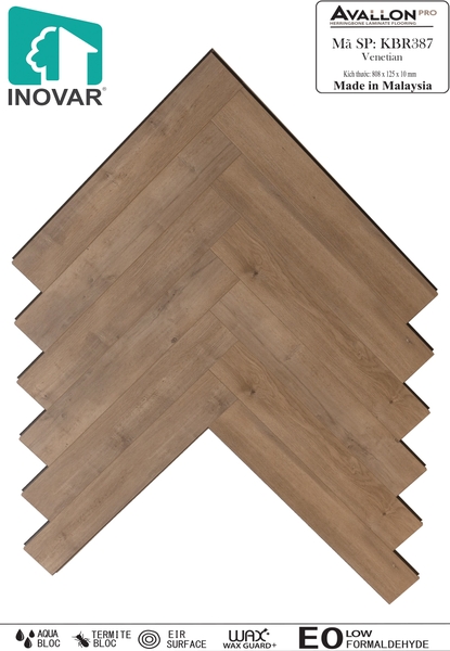 Sàn gỗ xương cá Inovar KBR387 Venetian