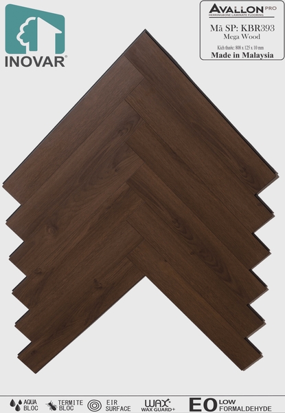 Sàn gỗ xương cá Inovar KBR393 Mega Wood