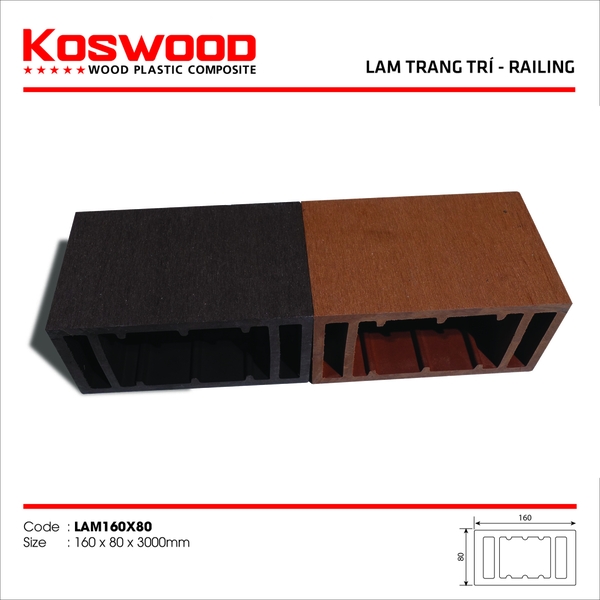 Lam trang trí Koswood LAM160X80