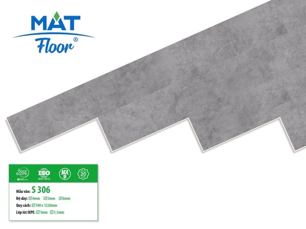 Sàn nhựa hèm khóa MatFloor S306