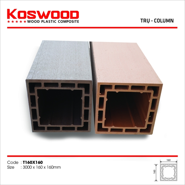 Trụ Koswood T160X160