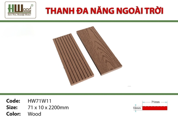 Thanh Đa Năng HWOOD HW71W11 Wood