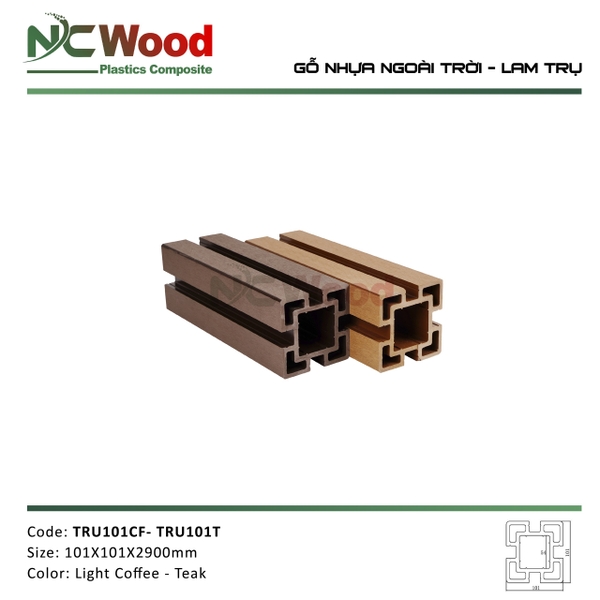 Lam trụ NCwood 101mm