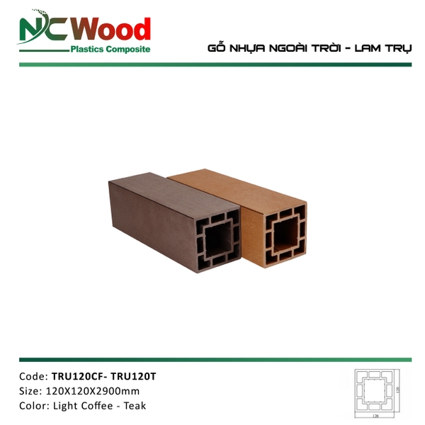 Lam trụ NCwood 120mm