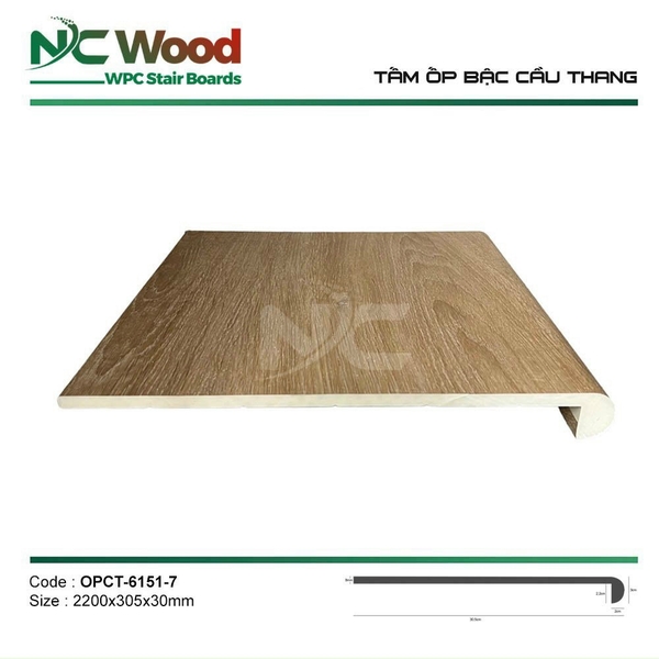 Tấm ốp cầu thang NCwood 6151-7