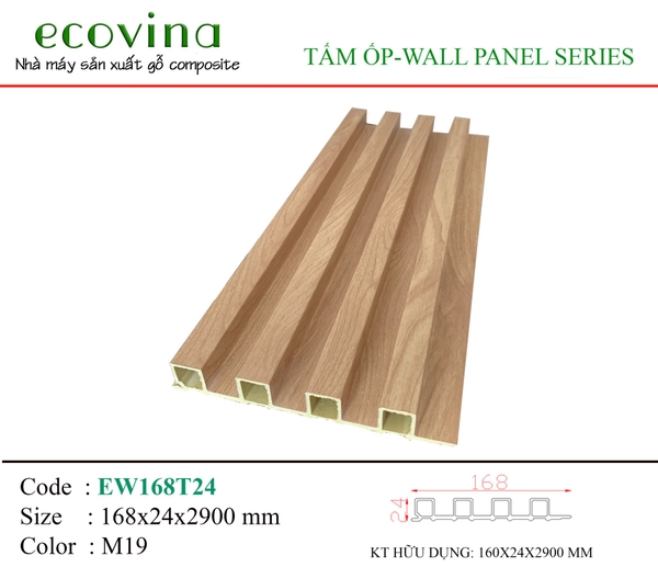 Tấm ốp 4 sóng cao Ecovina EW168T24 M19