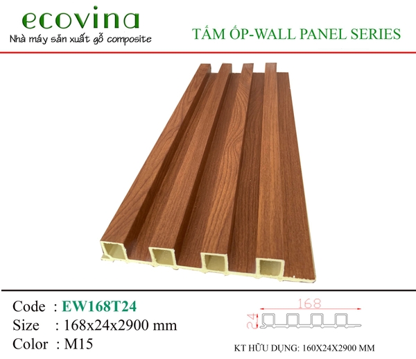 Tấm ốp 4 sóng cao Ecovina EW168T24 M15