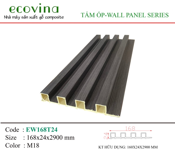 Tấm ốp 4 sóng cao Ecovina EW168T24 M18