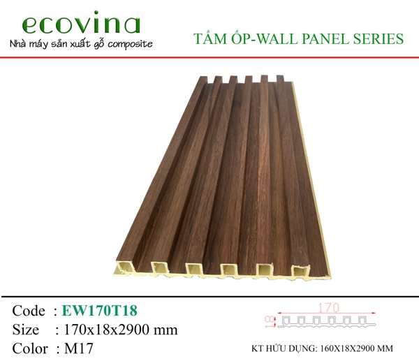 Tấm ốp 5 sóng cao Ecovina M17