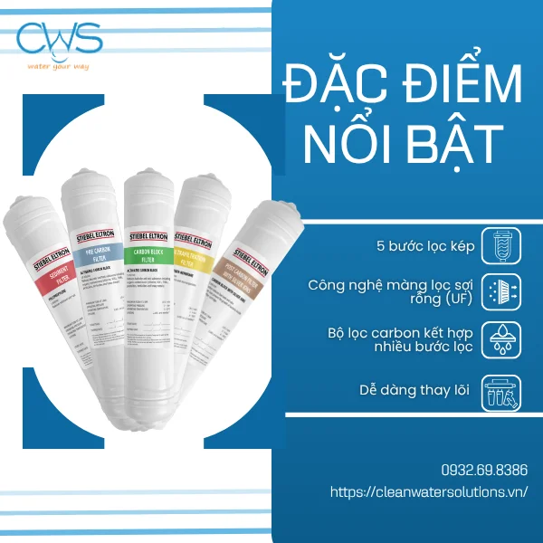 Đặc điểm vượt trội lõi lọc nước Stiebel Eltron Cloud