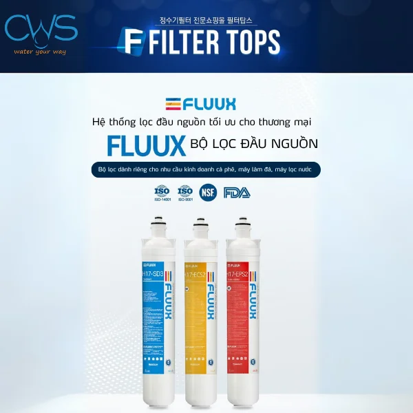 Bộ Lọc Đầu Nguồn Chungho FLUUX 3 - Hệ thống lọc 3 cấp