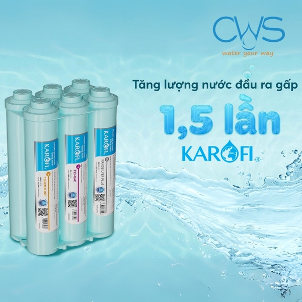 Bộ lõi Smax hiệu suất cao HP 6.0 tăng lượng nước đầu ra gấp 1.5 lần