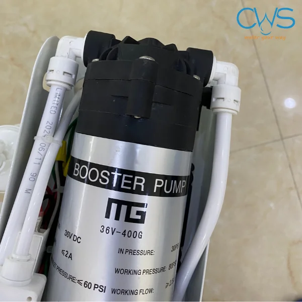 Bơm tăng áp 36V - Đảm bảo áp lực lọc RO tối ưu