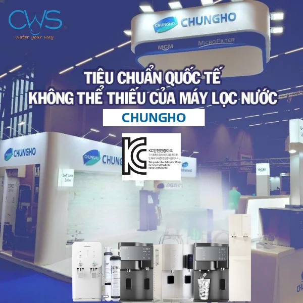 Các chứng nhận và tiêu chuẩn về sức khỏe và chất lượng cho máy lọc nước Chungho