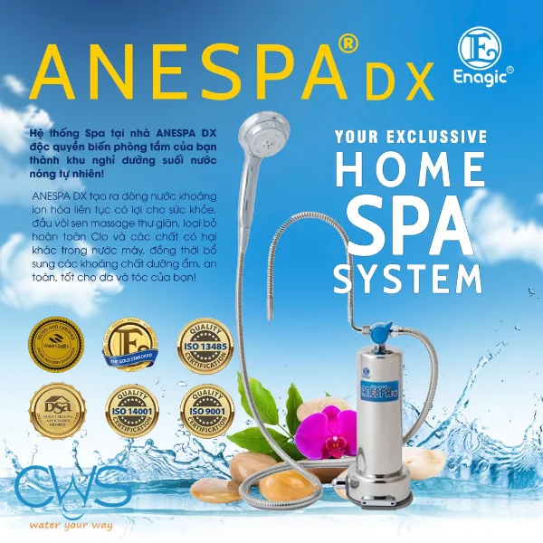 Các chứng nhận về chất lượng của máy tắm khoáng Kangen Anespa DX