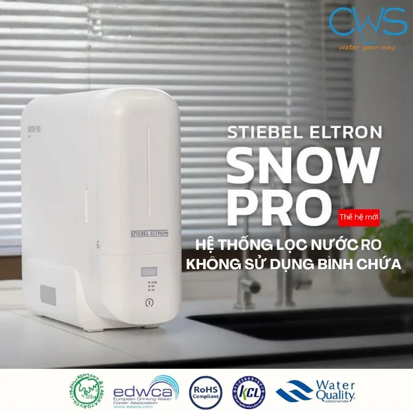 Các chứng nhận về chất lượng và sức khỏe của máy lọc nước Stiebel Eltron SNOW PRO
