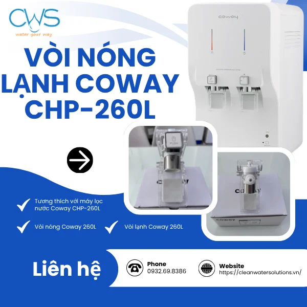 Dòng máy tương thích với vòi nóng lạnh Coway CHP-206L