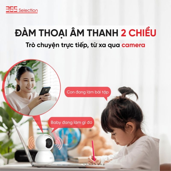 Camera IP 360 Độ 3MP 365 Selection C1 đàm thoại 2 chiều