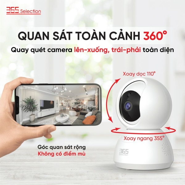Camera IP 360 Độ 3MP 365 Selection C1 quan sát toàn cảnh