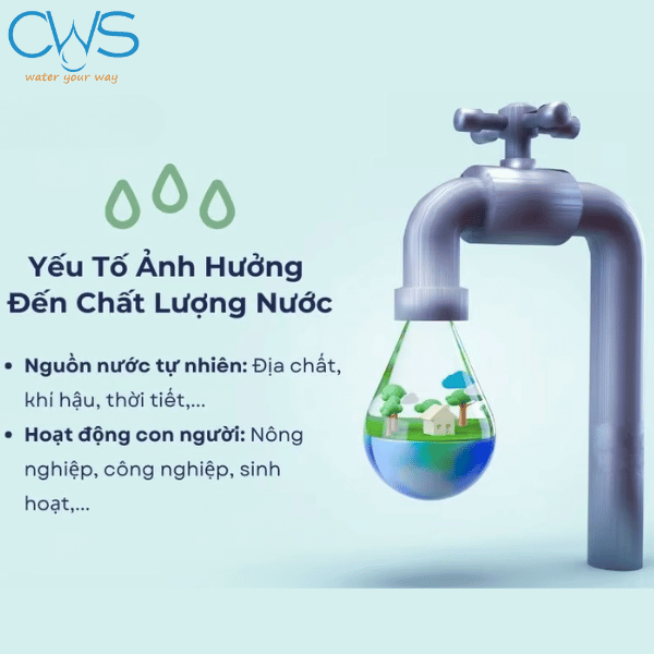 Cân nhắc chất lượng nguồn nước đầu vào