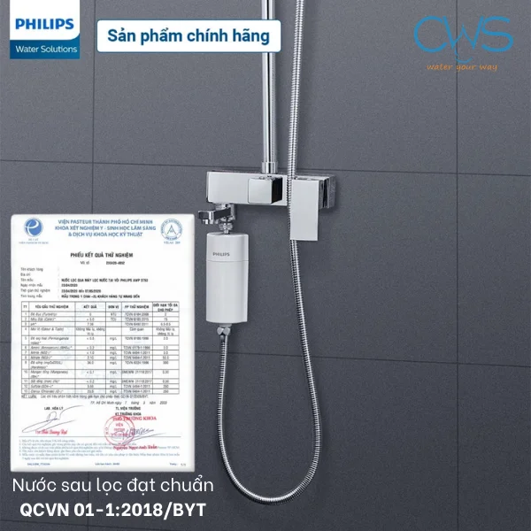 Bộ lọc nước vòi sen Philips AWP1775WH/74 - Các chứng nhận về chất lượng sức khoẻ 