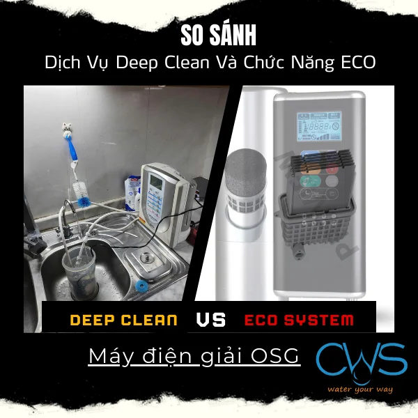 Deep Clean và chức năng ECO trên máy OSG có gì khác biệt