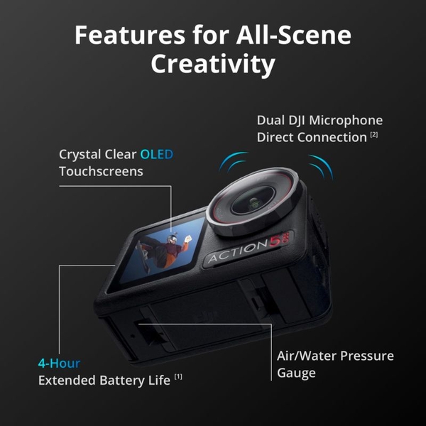 Hiệu năng của camera hành động DJI Action 5 Pro Standard