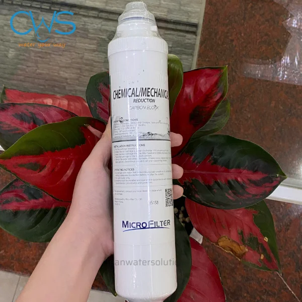 Hình ảnh thực tế lõi lọc nước Chungho FLUUX U1 - Carbon Block