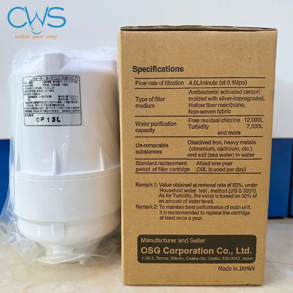 Hình ảnh thực tế lõi lọc nước HUR-K