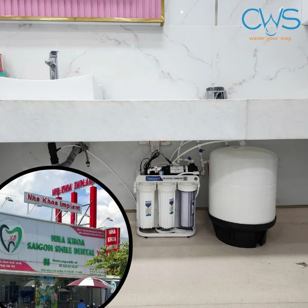Lắp đặt máy lọc nước nha khoa cho phòng khám nha Saigon Smile