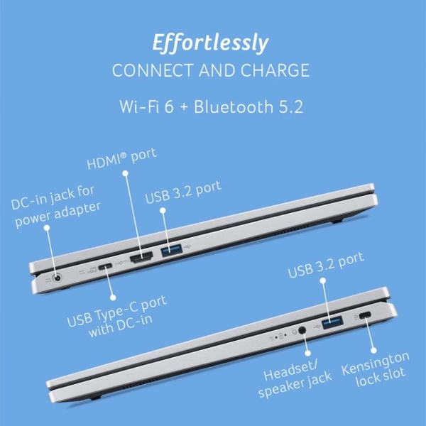 Laptop Acer Aspire 3 Spin A3SP14-31PT-387Z đa dạng cổng kết nối