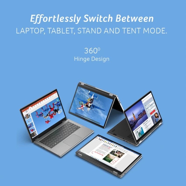 Laptop Acer Aspire 3 Spin A3SP14-31PT-387Z gập mở linh hoạt