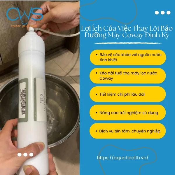 Lợi Ích Của Việc Thay Lõi Bảo Dưỡng Máy Coway Định Kỳ