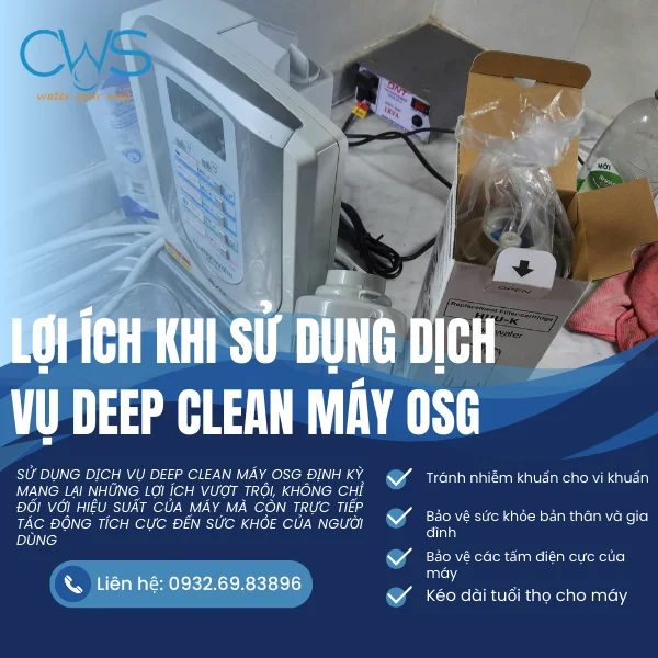 Lợi Ích Khi Sử Dụng Dịch Vụ Deep Clean Máy OSG Định Kỳ