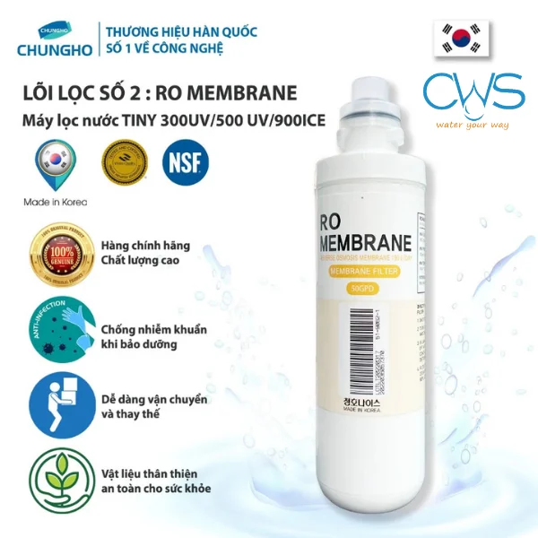 Lõi lọc Chungho Tiny 300 UV - RO Membrane