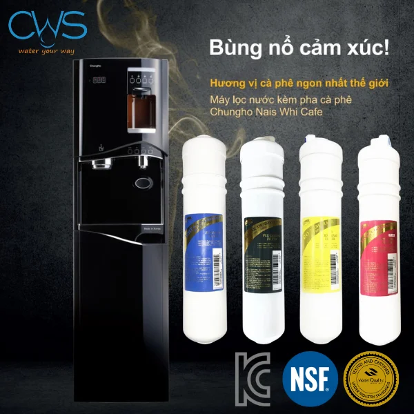 Lõi Lọc Nước Chungho WHI Caffe 700 - Đạt Chuẩn NSF_ANSI 58, Nhập Khẩu Hàn Quốc