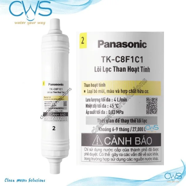 Lõi Lọc Nước Panasonic TK-C8F1C1-VN - Lõi Than Hoạt Tính