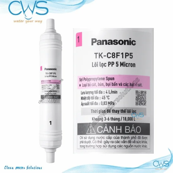 Lõi Lọc Nước Panasonic TK-C8F1P5-VN - Lõi Lọc PP 5 Micron