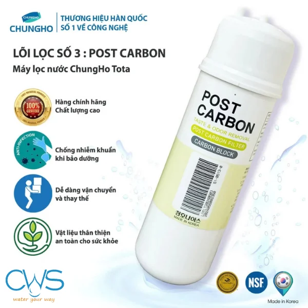 Lõi lọc nước Post Carbon Chungho TOTA