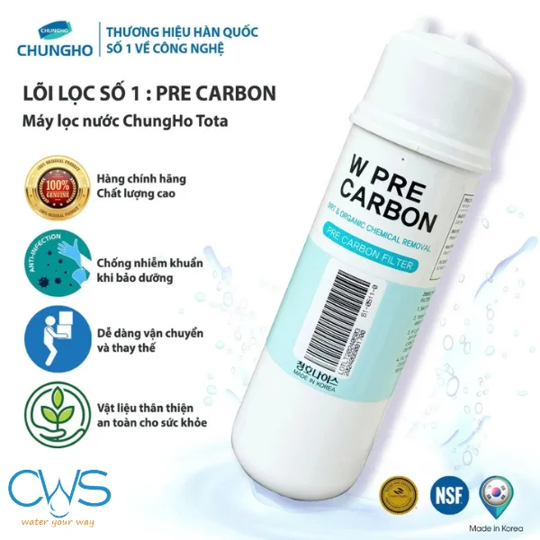 Lõi lọc nước Pre Carbon Chungho TOTA